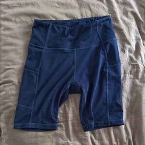 Baleaf Women's Athletic Shorts - Navy Blue Mid-thigh